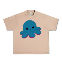 Burro angry blue moody reversible octopus Urban Heavy Tee - lanVoArt