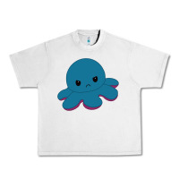 Lunar Rock angry blue moody reversible octopus Urban Heavy Tee - lanVoArt