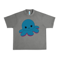 Tornado angry blue moody reversible octopus Urban Heavy Tee - lanVoArt