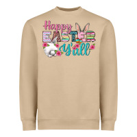 Mushroom Happy Easter Y'all Heavyweight Sweatshirt - BundleAndBundleShop