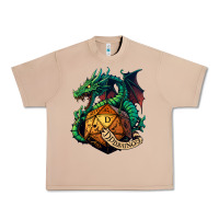 Burro dragon and a d20 Urban Heavy Tee - lanVoArt