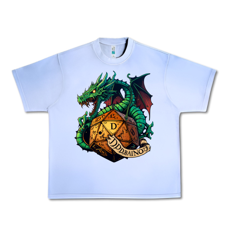 Dragon And A D20 Urban Heavy Tee by lanVoArt | Teevron