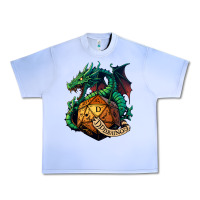 Grape Ice dragon and a d20 Urban Heavy Tee - lanVoArt