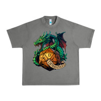 Tornado dragon and a d20 Urban Heavy Tee - lanVoArt