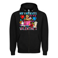 Black My Patients is Valentines Zipper Hoodie - CowhideDigitalArt