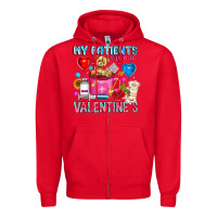 Red My Patients is Valentines Zipper Hoodie - CowhideDigitalArt
