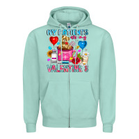 Seafoam My Patients is Valentines Zipper Hoodie - CowhideDigitalArt