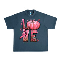 Midnight Navy love cancer pumpkin Urban Heavy Tee - texasbilliewilder