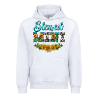 White blessed mini Urban Hoodie - BarkalooDesign