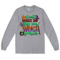 Heather Grey dont make me flip my witch switch Long Sleeve Tee - CowGirlArtShop