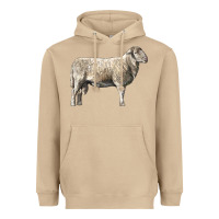 Mushroom katahdin sheep Heavyweight Hoodie - LillyAllenDesigns