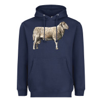 Navy katahdin sheep Heavyweight Hoodie - LillyAllenDesigns