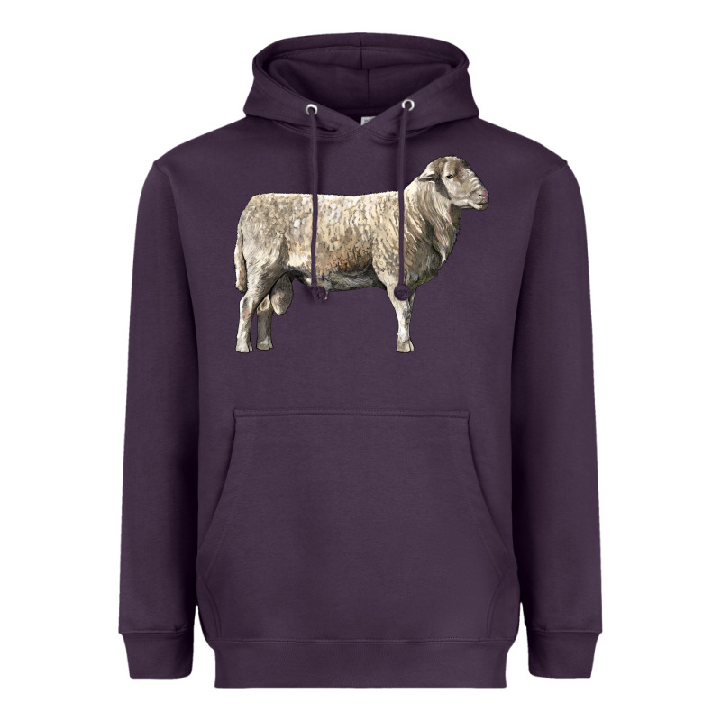 Katahdin Sheep Heavyweight Hoodie by LillyAllenDesigns | Teevron