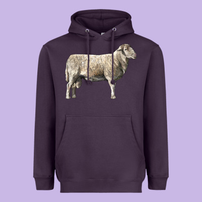 Katahdin Sheep Heavyweight Hoodie Designed By Lillyallendesigns