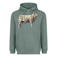 Sage katahdin sheep Heavyweight Hoodie - LillyAllenDesigns