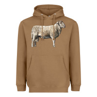 Toasted Coconut katahdin sheep Heavyweight Hoodie - LillyAllenDesigns