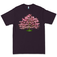 Plum Flowering Dogwood Tree Premium Tee - LillyAllenDesigns