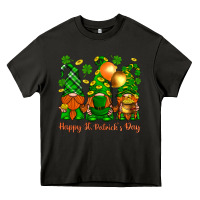 Asphalt happy st. patricks day with gnomies Heavy Core Tee - BundleAndBundleShop