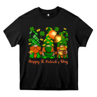 Black happy st. patricks day with gnomies Heavy Core Tee - BundleAndBundleShop