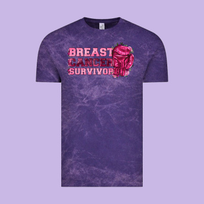 Breast Cancer Survivor Vintage Tee Designed By Texasbilliewilder