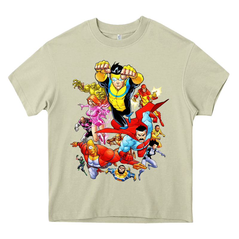 Invincible And Friend Hero Art Heavy Core Tee by lanVoArt | Teevron