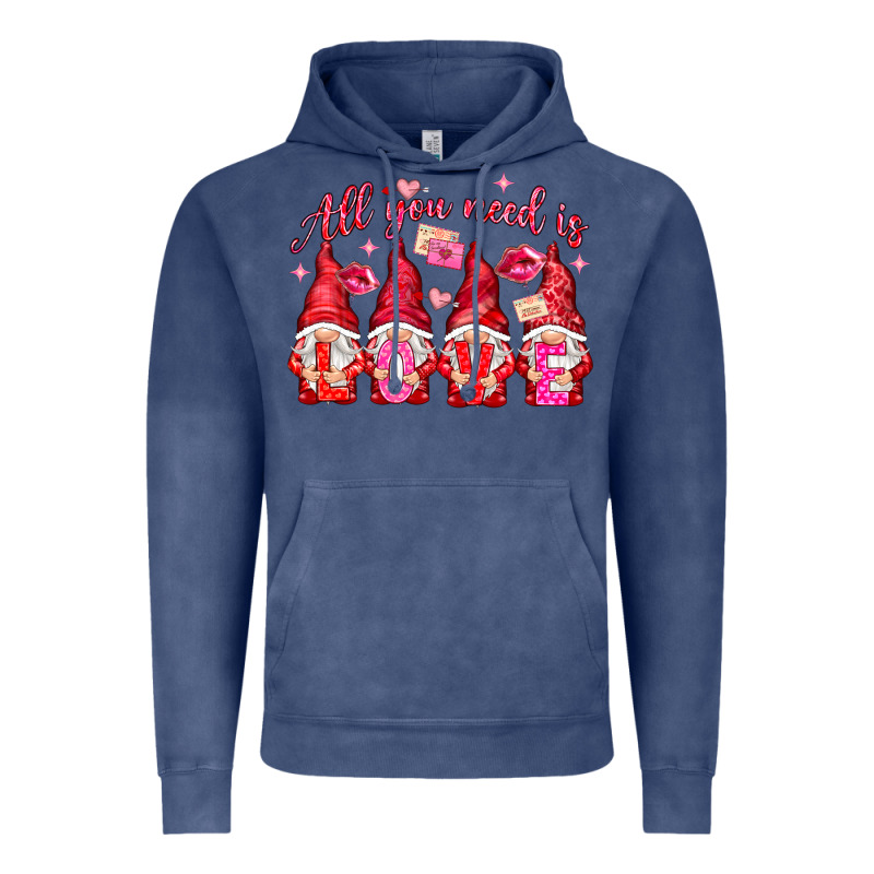 All You Need Is Love Gnomies Valentine's Day Vintage Hoodie by HowdyJamesFarm | Teevron