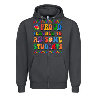 Smoke Proud Teacher to au-some student Zipper Hoodie - CowhideDigitalArt