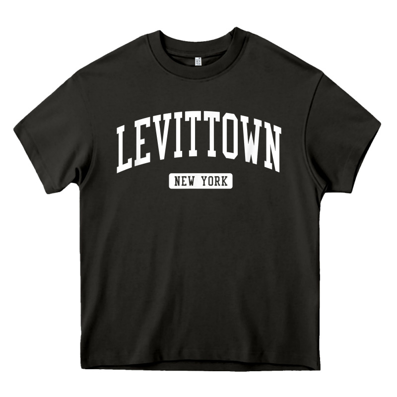 Levittown New York Ny Vintage Athletic Sports Design T Shirt Heavy Core Tee by lanVoArt | Teevron