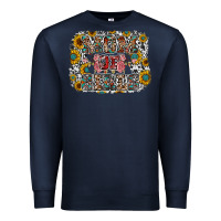 Navy mom of girls Premium Sweatshirt - RacoonDesign