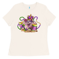 Bone Mardi Gras pig Ladies Tee - LillyAllenDesigns