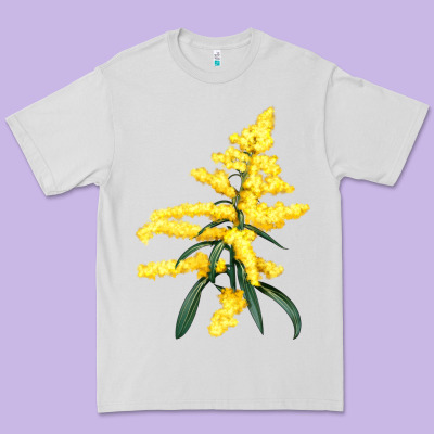 Botanical Goldenrod Premium Tee Designed By Lillyallendesigns
