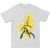Dove Grey Botanical Goldenrod Premium Tee - LillyAllenDesigns