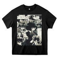Black another mei misaki poster Heavy Core Tee - lanVoArt