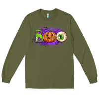 Army Green boo Long Sleeve Tee - CowGirlArtShop