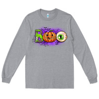 Heather Grey boo Long Sleeve Tee - CowGirlArtShop