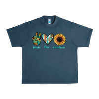 Midnight Navy peace love sunshine Urban Heavy Tee - JahusDesignShop