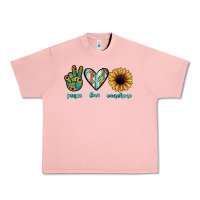 Salmon peace love sunshine Urban Heavy Tee - JahusDesignShop