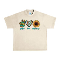 Sandshell peace love sunshine Urban Heavy Tee - JahusDesignShop