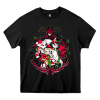 Black hazbin hotel christmas Heavy Core Tee - lanVoArt