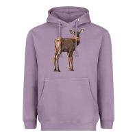 Lavender elk fawn deer Heavyweight Hoodie - LillyAllenDesigns