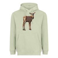 Matcha elk fawn deer Heavyweight Hoodie - LillyAllenDesigns