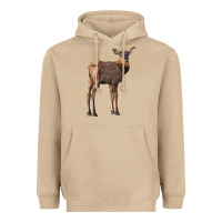 Mushroom elk fawn deer Heavyweight Hoodie - LillyAllenDesigns