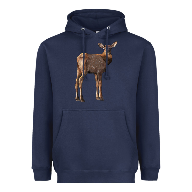Elk Fawn Deer Heavyweight Hoodie by LillyAllenDesigns | Teevron