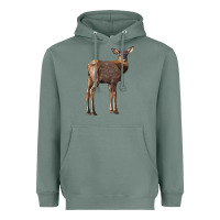 Sage elk fawn deer Heavyweight Hoodie - LillyAllenDesigns