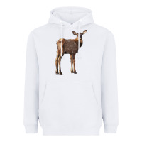 White elk fawn deer Heavyweight Hoodie - LillyAllenDesigns