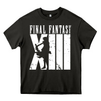 Asphalt final fantasy xiii lightning white Heavy Core Tee - lanVoArt