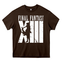 Chocolate Brown final fantasy xiii lightning white Heavy Core Tee - lanVoArt