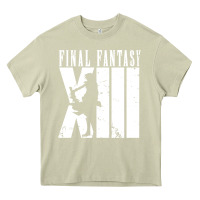 Mossy final fantasy xiii lightning white Heavy Core Tee - lanVoArt