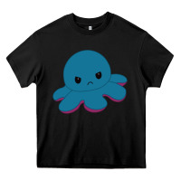 Black angry blue moody reversible octopus Heavy Core Tee - lanVoArt