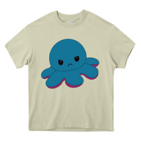 Mossy angry blue moody reversible octopus Heavy Core Tee - lanVoArt